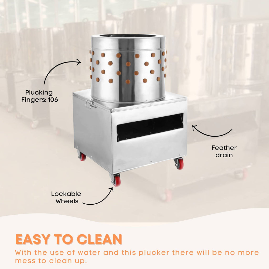 50cm Chicken Feather Plucker Electric Automatic Machine - Poultry Turkey