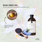 Orku 500ml Pure Black Seed Oil Cold Pressed 100% Ethiopian Nigella Sativa Cumin