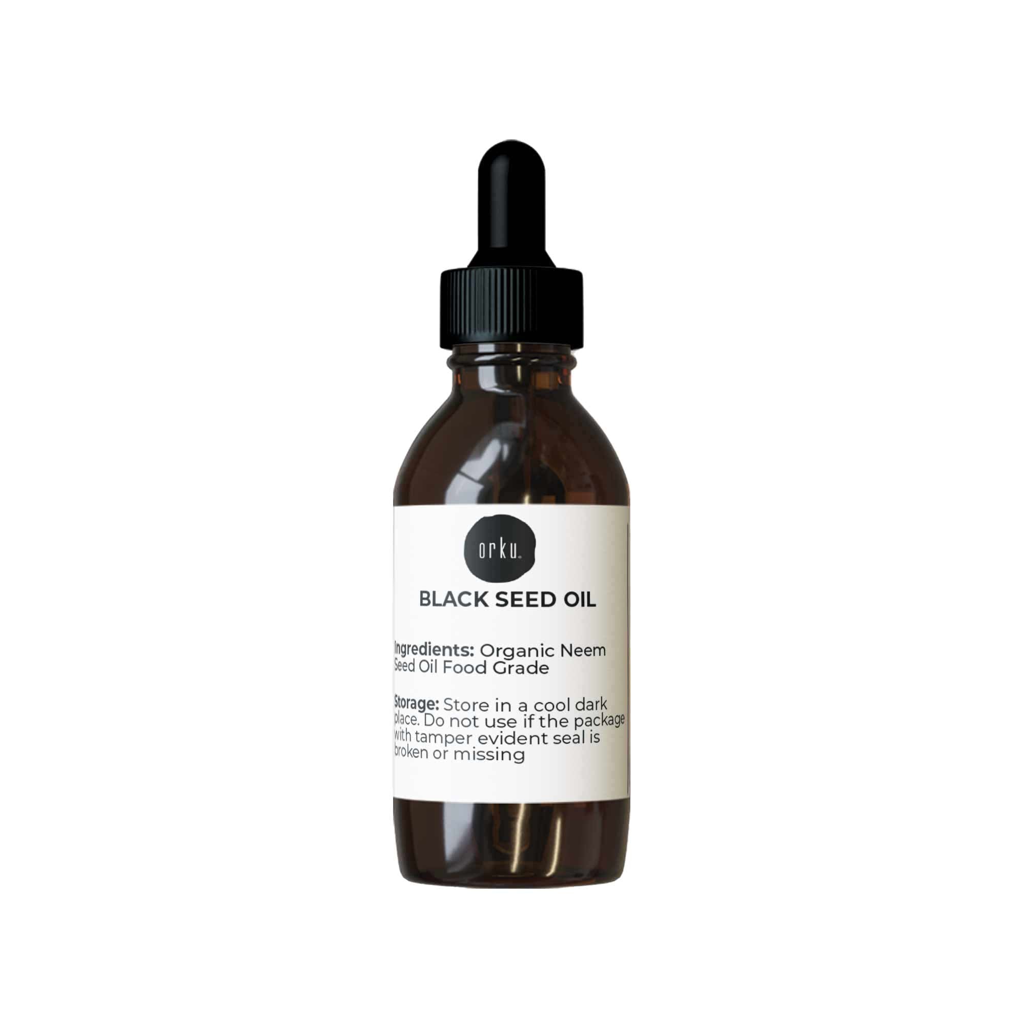 Orku 25ml Pure Black Seed Oil Cold Pressed 100% Ethiopian Nigella Sativa Cumin