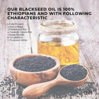 Orku 1L Pure Black Seed Oil Cold Pressed 100% Ethiopian Nigella Sativa Cumin
