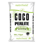 50L Coco Perlite Premium Nutrifield 70% Coir 30% Hydroponic Plant Growing Medium