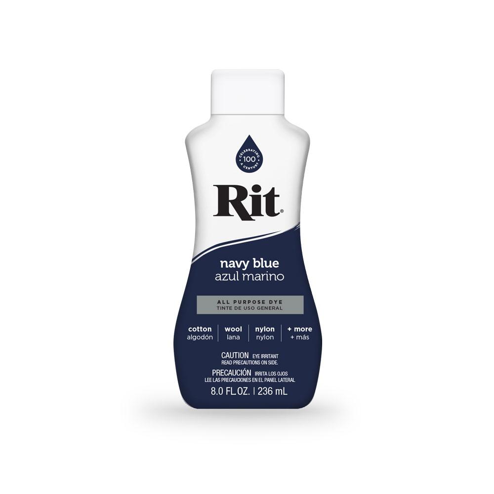 236ml Navy Blue Fabric Dye Rit Clothes All Purpose Liquid Cloth Tie Colours