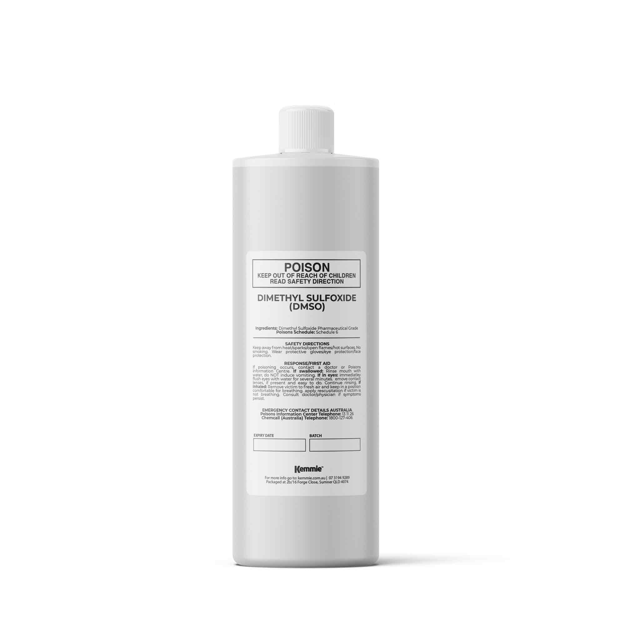 Kemmie 500ml DMSO Liquid 99.9% Pure -  USP Grade Dimethyl Sulfoxide Solvent