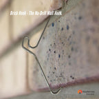 10 Pack 155-165mm (6-6.5") Brick Hooks - Wall Clips Hangers For Pictures Plants