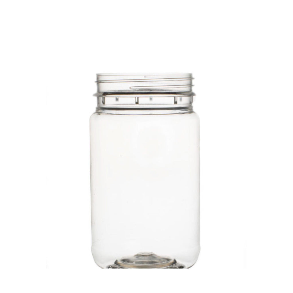 10x 500g Plastic Honey Jars + Lids - Round Clear Food Grade Packaging Containers