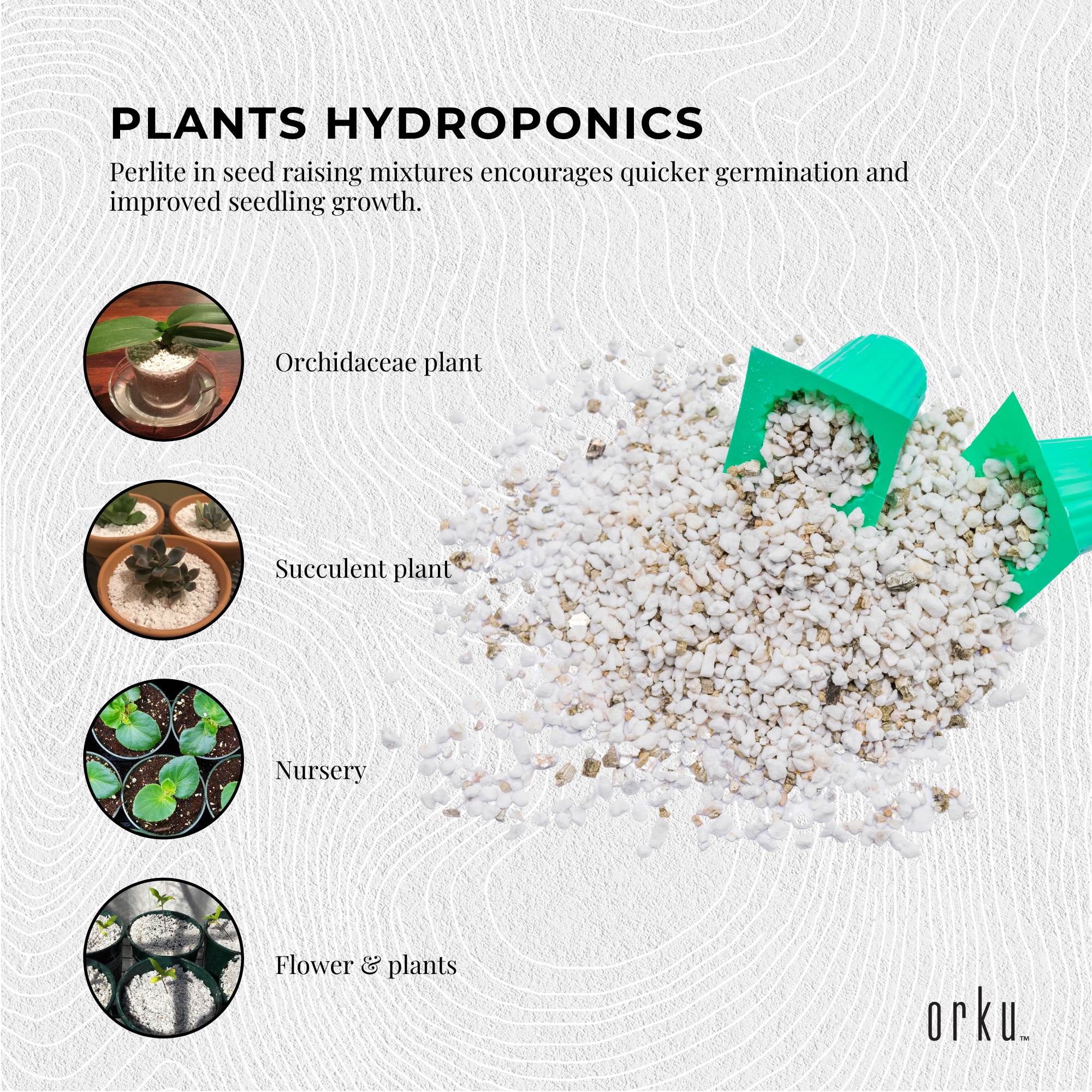 50L Perlite Organic Super Coarse Premium Soil Expanded Medium Plants Hydroponics