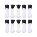 10x 180ml Glass Salt or Pepper Grinder 18cm - Adjustable Ceramic Core Tall Mill