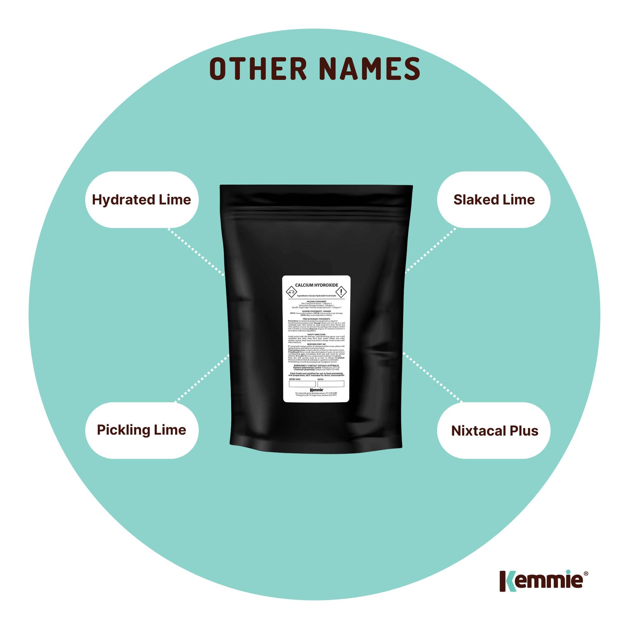 400g Food Grade Calcium Hydroxide Powder - FCC Hydrated Slaked Pickling Lime