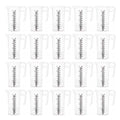 20x 1L Measuring Jug Heavy Duty Clear Plastic Propylene Food Grade BPA 5 Pro-Jug