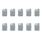 10x 1L Natural Bottle HDPE + TE Cap Jerry Can - Empty Plastic Chemical Food