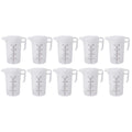 10x 2L Measuring Jug Heavy Duty Clear Plastic Propylene Food Grade BPA 5 Pro-Jug