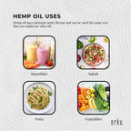 Orku 1L Organic Hemp Seed Oil - Cold Pressed Food Grade Oils