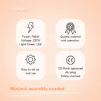 Ellie & Ruby Facial Steamer Magnifying Lamp - 2in1 Professional Beauty Machine