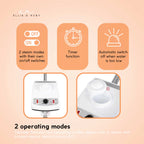 Ellie & Ruby Facial Steamer Magnifying Lamp - 2in1 Professional Beauty Machine