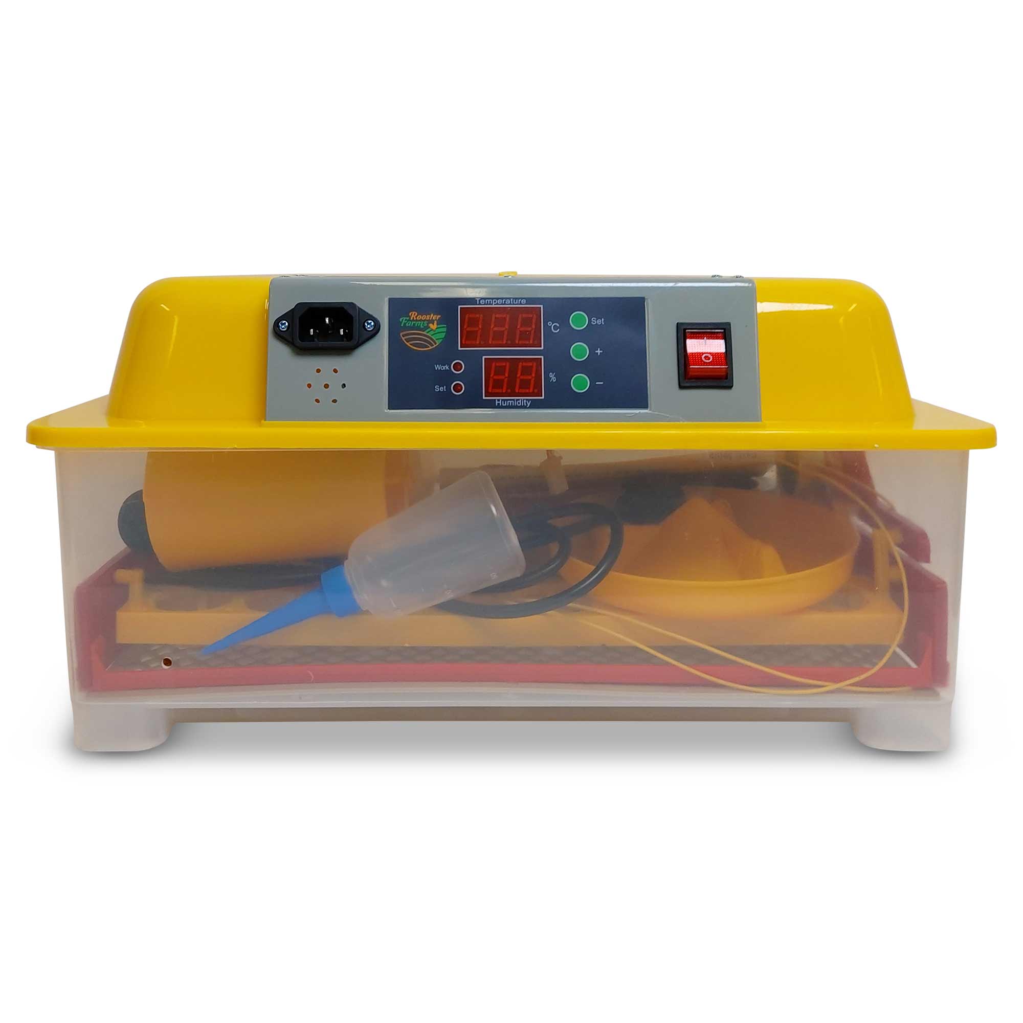 Rooster Farms Electric 32 Egg Incubator + Accessories for Chicken Quail Duck