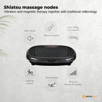 Black Mini Vibration Platform - Magnet Therapy Vibrating Machine Exercise Plate