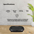 Black Mini Vibration Platform - Magnet Therapy Vibrating Machine Exercise Plate