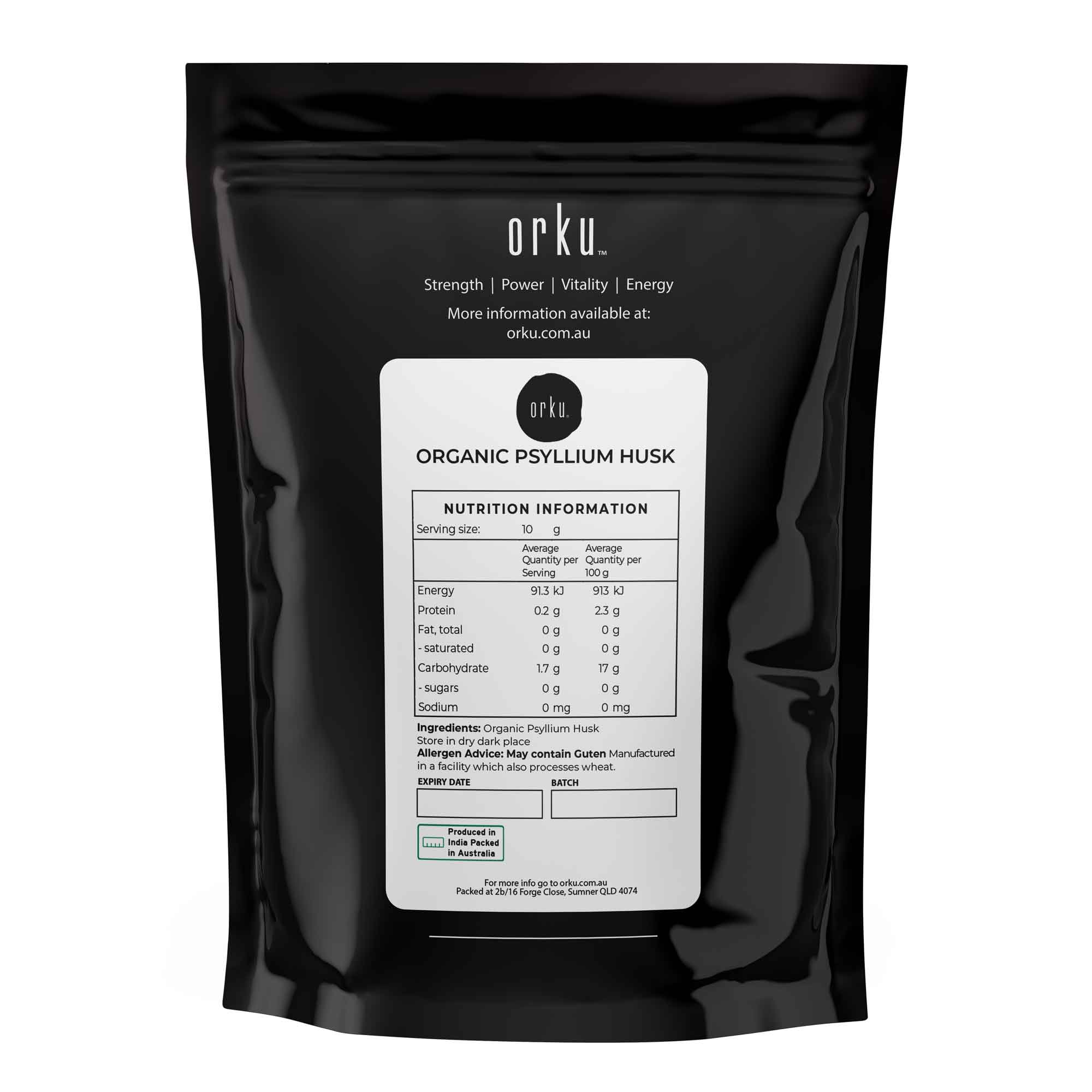 2Kg Organic Psyllium Husk Bag - Isabgol Ispaghula Natural Fibre Source