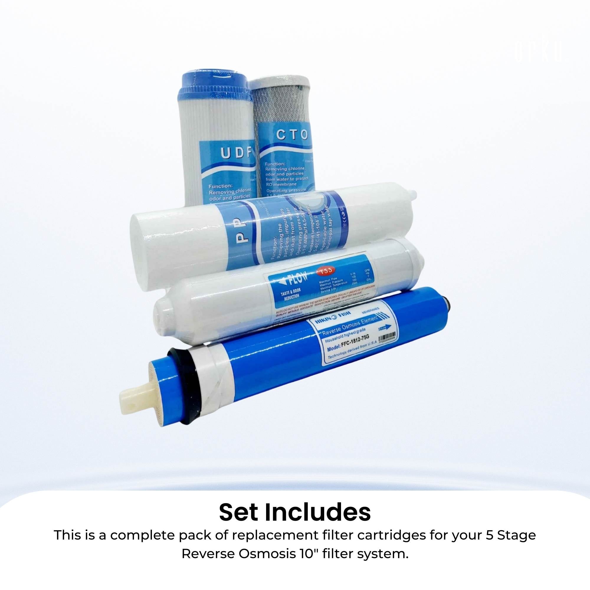 5 Stage RO Water Filter Cartridge Replacement Pack Reverse Osmosis Home System
