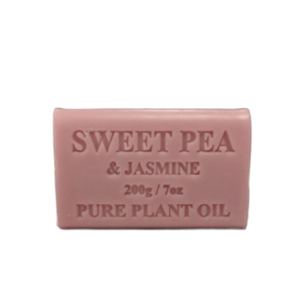 65x 200g Plant Oil Soap Sweet Pea Jasmine Scent Pure Natural Vegetable Base Bar