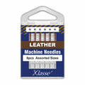 Klasse 80/90 Leather Sewing Machine Needles Assorted Sizes 6 Pack Chisel Point