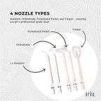 Mini Water Flosser Rechargeable Cordless Cleaner - Travel Oral Irrigator White