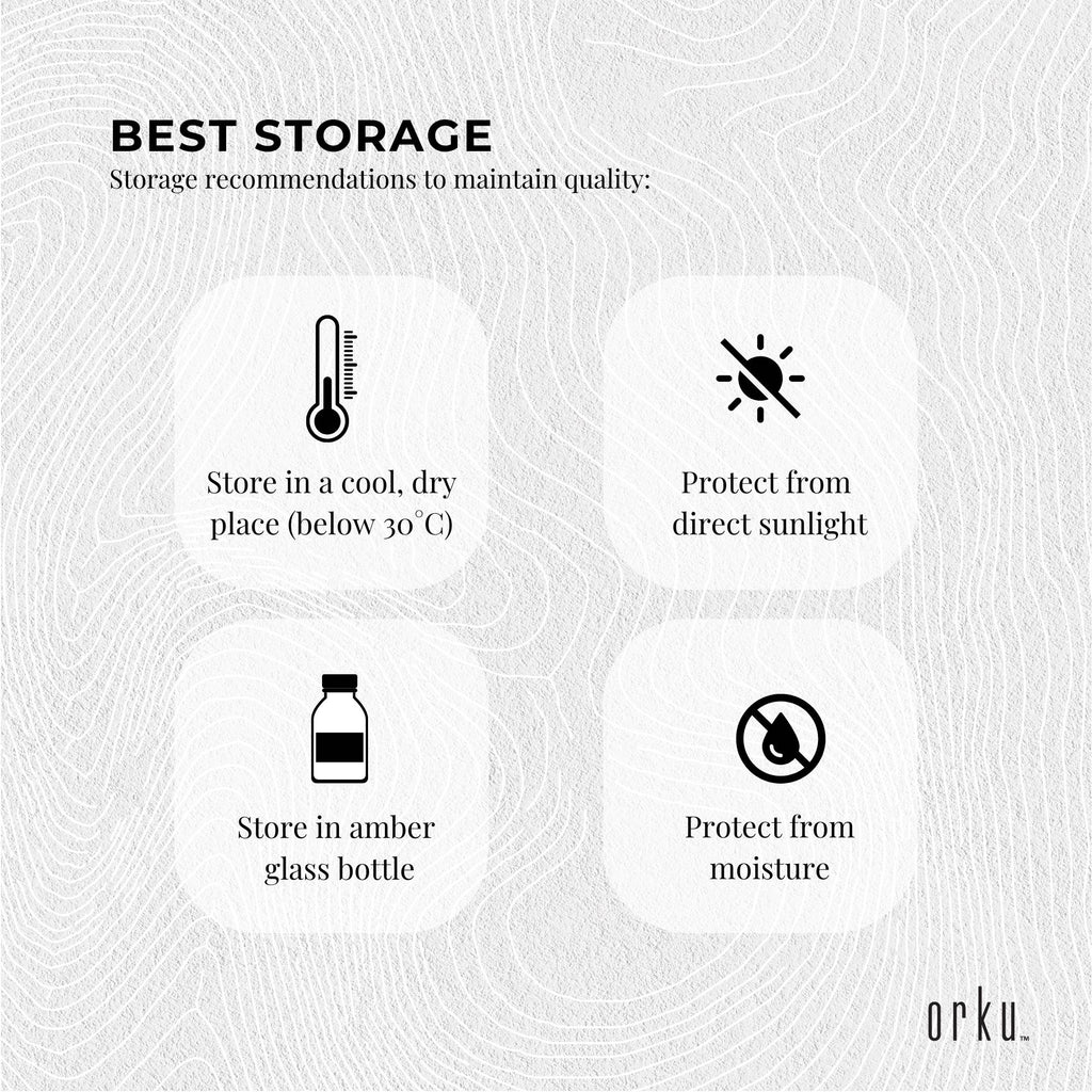 Orku 5L Organic Castor Oil - Hexane Free Cold Pressed