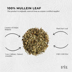 100g Organic Mullein Leaf - Dried Herbal Verbascum Thapsis