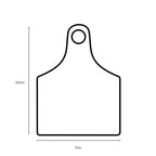 1-100 Cattle Number Ear Tags 7x10cm Set - XL White Cow Sheep Livestock Labels