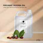 5L Organic Jojoba Oil - Golden Pure Cold Pressed Seed For Hair Skin Nails