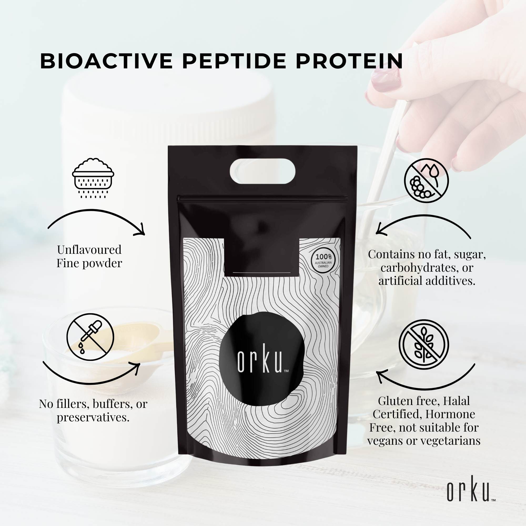 10Kg Collagen Powder - Bovine Hydrolysate Protein Peptide Supplement Unflavoured