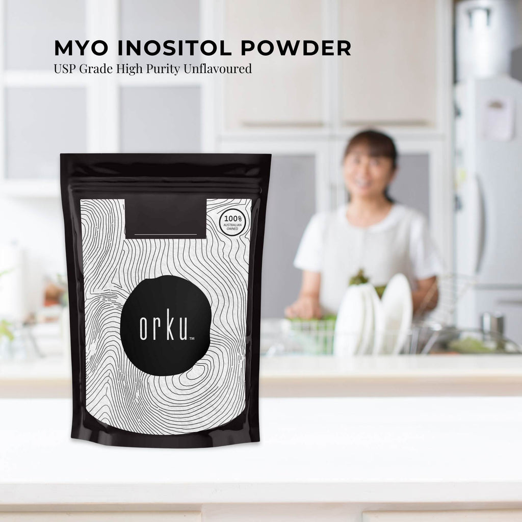 Orku 1Kg Myo Inositol Powder - USP Grade High Purity Unflavoured