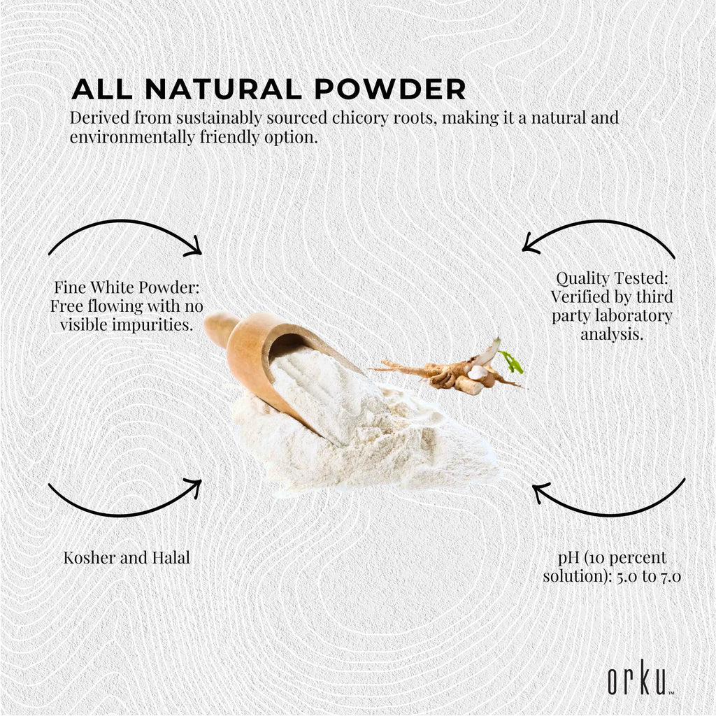 Orku 20Kg Chicory Root Inulin Powder - Unflavoured Food Ingredient