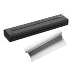 Tooleroo Portable A4 Thermal Printer Black + Paper Kit - Wireless and Inkless
