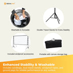 120â€ Portable Movie Projector Screen - Outdoor Indoor 16:9 4K Tripod Stand Case