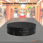 Tooleroo Electric 360 Rotating Product Display Stand for Merchandise Video Black