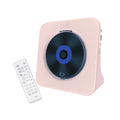 Tooleroo USB Rechargeable Desktop CD Player Speaker â€“ Bluetooth Portable Pink