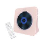 Tooleroo USB Rechargeable Desktop CD Player Speaker â€“ Bluetooth Portable Pink