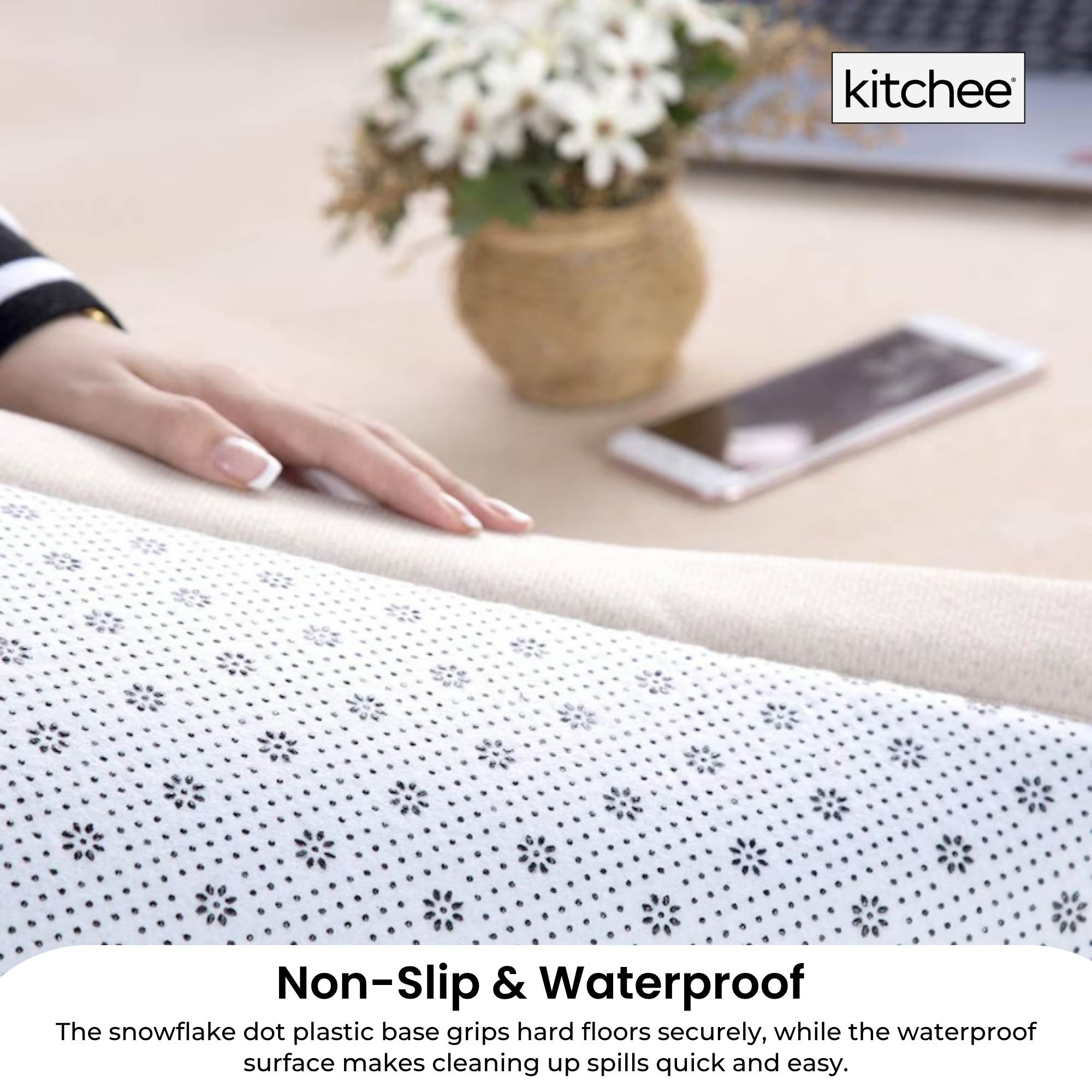 Kitchee Kids Foam Floor Play Mat 200x200cm – Padded Thick Soft Tatami Style Grey