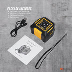 Tooleroo 60m Digital Laser Tape Measure + 5m Steel Tape – 3-in-1 Cross Marking