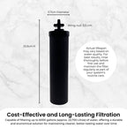 Orku Carbon Block Filter Cartridge - Replacement for Berkey BB9-2 Gravity Filter