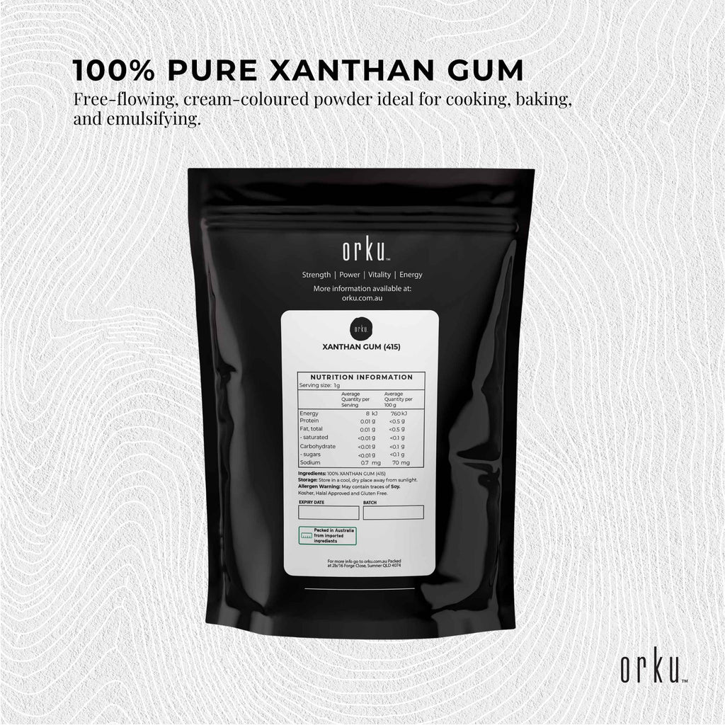 Orku 100g Xanthan Gum Thickener Pure Fine Powder 200 Mesh FCC E415 Food Additive