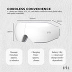Orku Rechargeable Eye Massager – Vibration Heat Pressure Therapy with Bluetooth