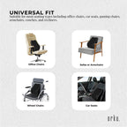 Orku Ergonomic Lumbar Cushion - Memory Foam Back Support Car Office Gaming Chair
