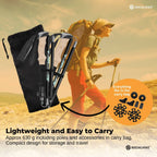Social Hike Trekking Poles Set of 2 Adjustable Lightweight Hiking Walking Sticks