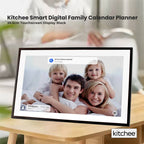 Kitchee Digital Calendar Smart Family Planner - 39.5cm Touchscreen Display Black