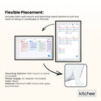 Kitchee Digital Calendar Smart Family Planner - 39.5cm Touchscreen Display Black