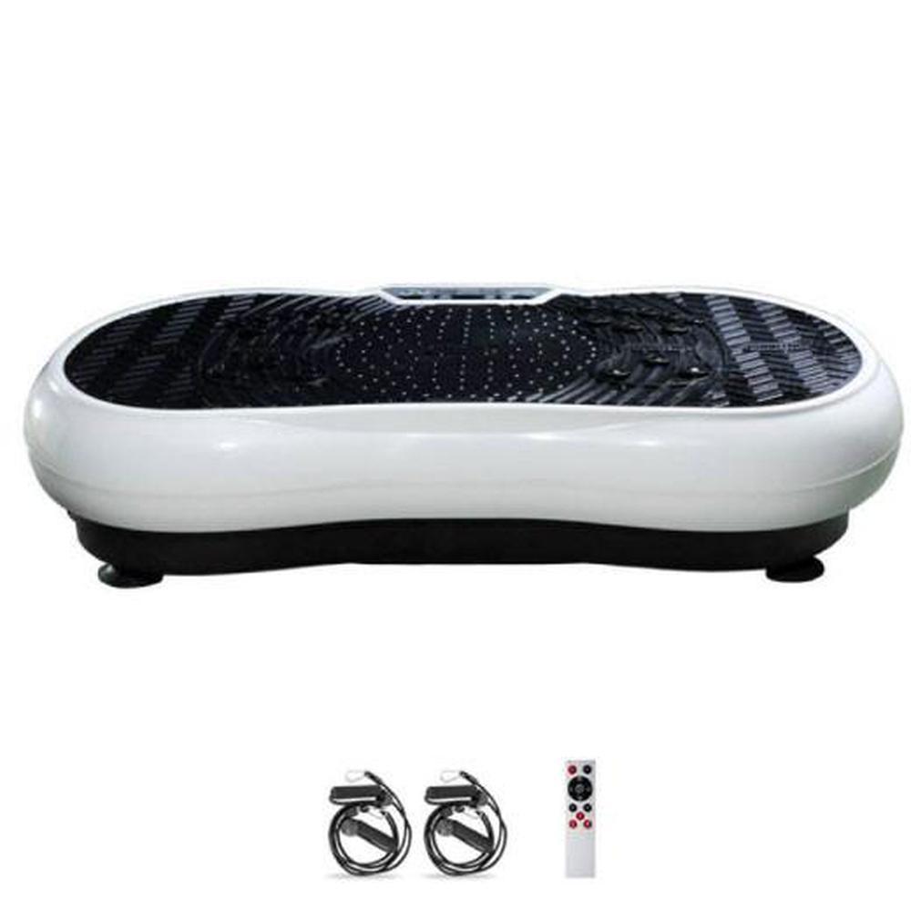 Social Hike White Vibration Machine Platform - Exercise Plate Whole Body Workout