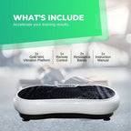Social Hike White Vibration Machine Platform - Exercise Plate Whole Body Workout