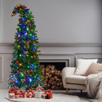 Christabelle Bad Santa 2.3m Curved Multicolour Pre-Lit Christmas Tree with 1240 Tips